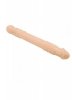 Dwustronne cieliste dildo z wypustkami 25 cm